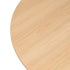 Levede Dining Table Round Rubberwood Base 100cm Natural 100 CM-1864183291687604227
