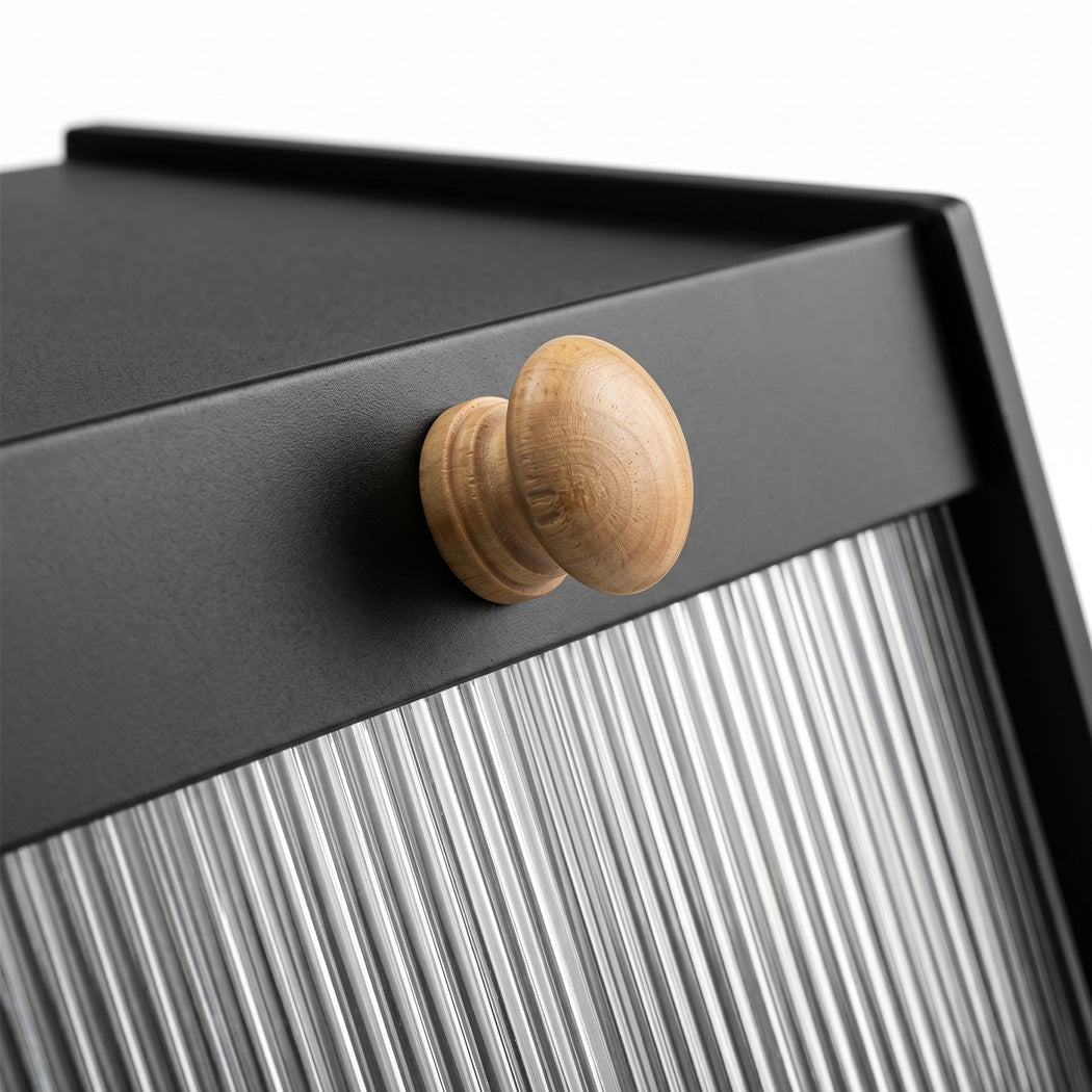 Toque Bread Box Bamboo Bread Storage Container with Cutting Board Black-2072893581194039299