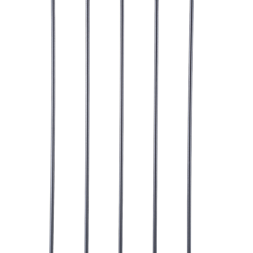 Levede Baby Safety Gate Adjustable Pet Black 45cm Extension-1864183162020696067