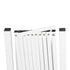 Garden Security Fence Gate Expandable White-2029387279511982083