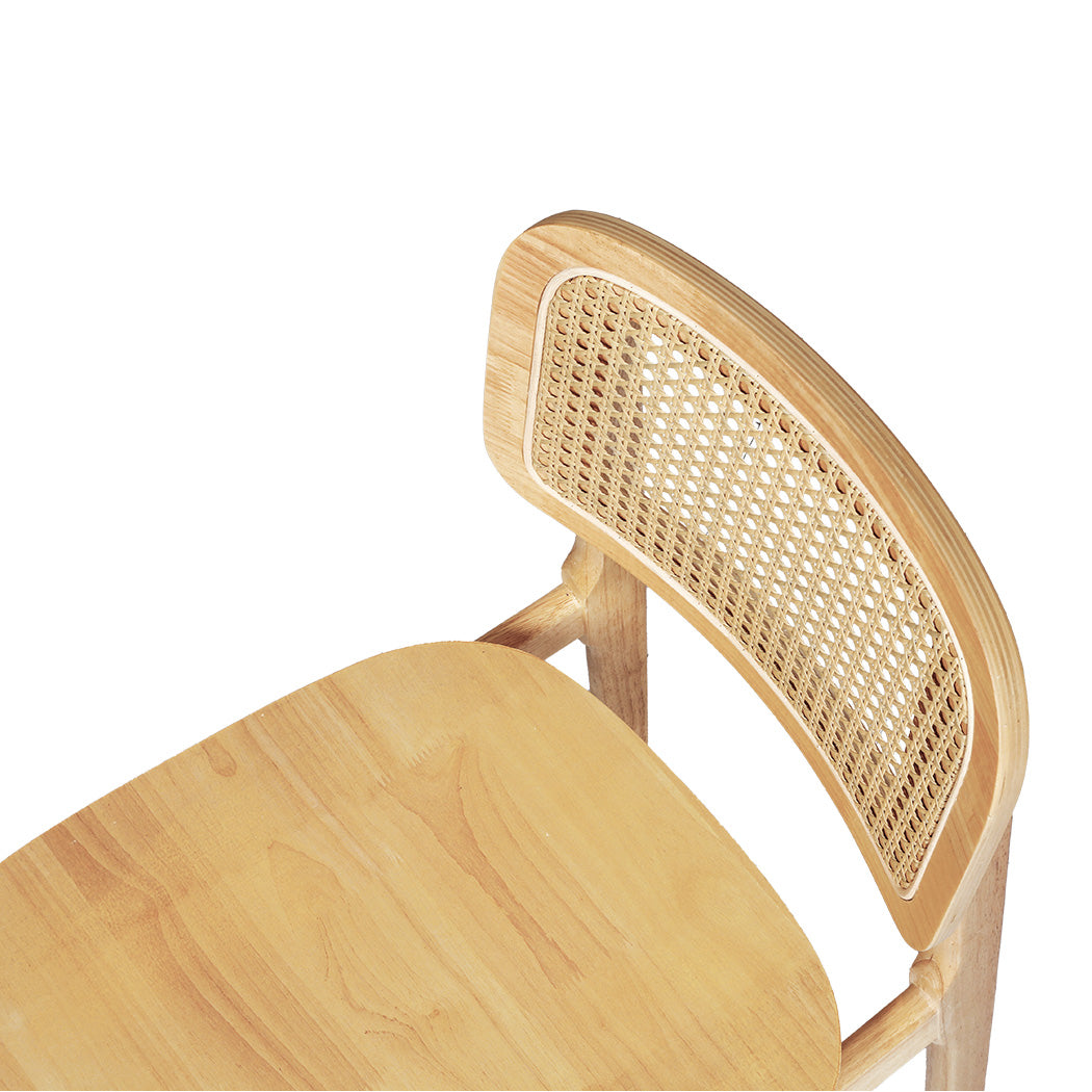 Levede 6x Rattan Dining Chair Wooden Kitchen Chair-2006733384067452931