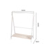 Levede Clothes Rack Wooden Wardrobe White-2006733282632404994