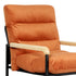 Levede Metal Framed Lounge Chair Velvet in Orange-1919278353270050819