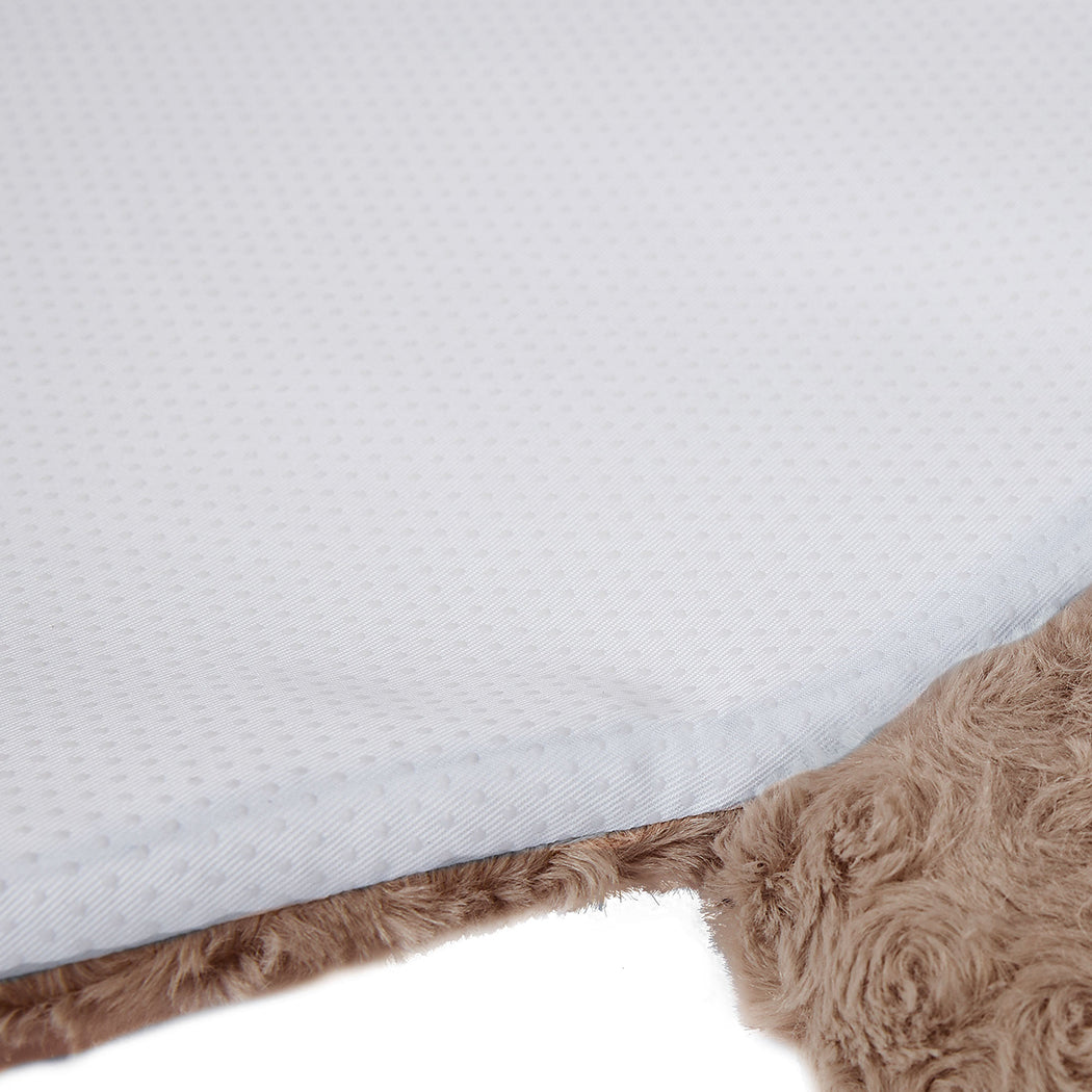 PaWz Pet Bed Cat Calming Beds Dog Squeaky L Tan Large-1864184506118967299