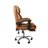 Levede Gaming Chair Office Computer Brown Footrest-1864184461999083523