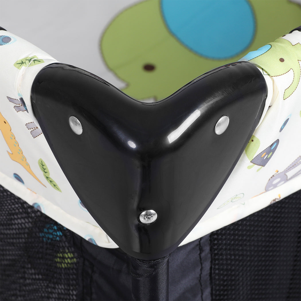 BoPeep Baby Cot Bed Crib Portable Bassinet Black-2006733207525003267