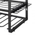 Levede Garage Storage Organiser 3 Tier Wall Mounted Power Tool Rack Metal Black-2109799601446522884