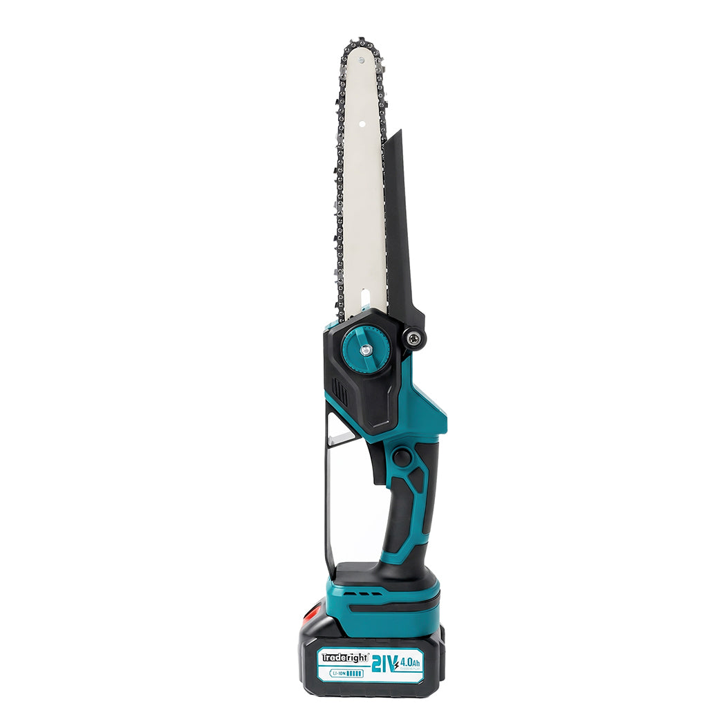 Traderight Mini Chainsaw Pole Saw Brushless 700W 2.49m Adjustable Head Blue-2109799594869854212