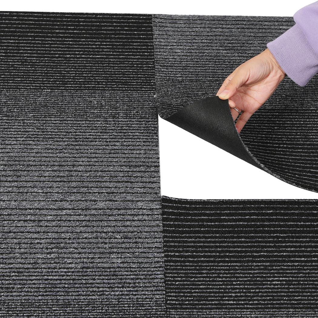 Marlow 20x Carpet Tiles 5m2 Box Heavy Black-2018816861713600515