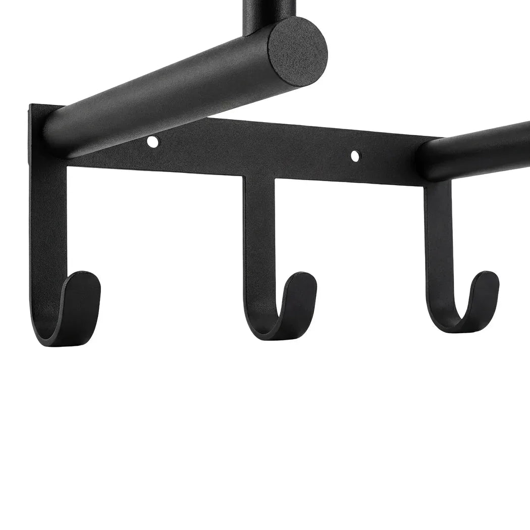 Levede Wall Mounted Towel Rack Towel Holder 3 Hooks Bathroom Towel Storage-2050059022073204739