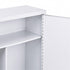 Levede Medicine Storage Box Lockable 3-Tier Wall Cabinet Alloy Steel White-2100035001486807044
