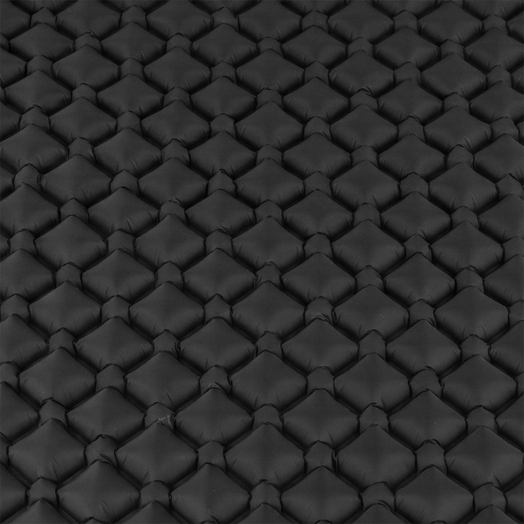 DreamZ Camping Mattress Sleeping Pad Inflation 40D Nylon TPU Camping Black-2100034976325177348