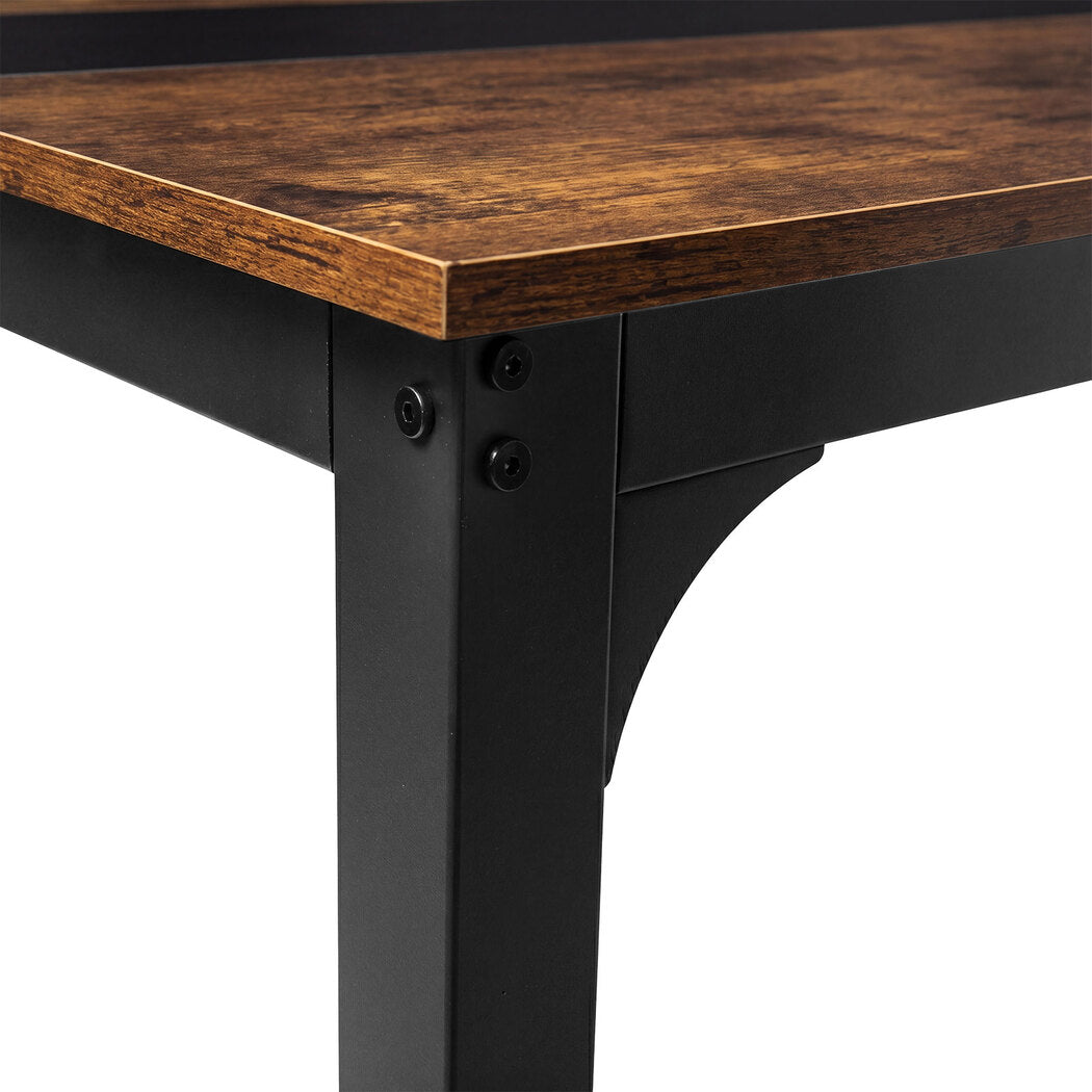 Levede Dining Table 4-6 Seater Industrial Rectangular 160cm Kitchen Restaurant-2072893553973006340