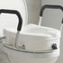 Levede Raised Toilet Seat with Handles Adjustable Height Aid Seniors White-2100034935548153860