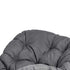 Levede Rocking Chair with Thick Cushion PE Rattan Silent Strip Indoor Patio Grey-2100034939763429380