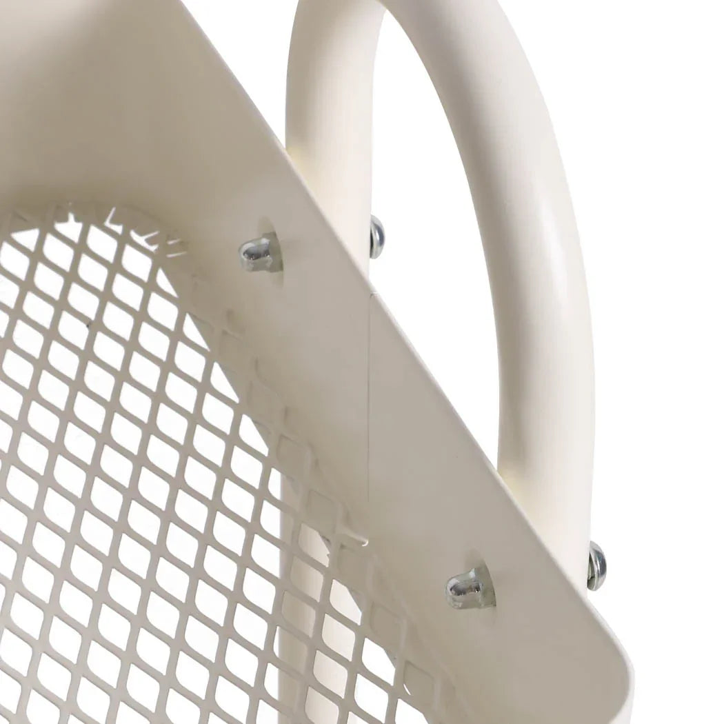 Levede 4 Tiers Kitchen Trolley Cart White-2006733175648292868