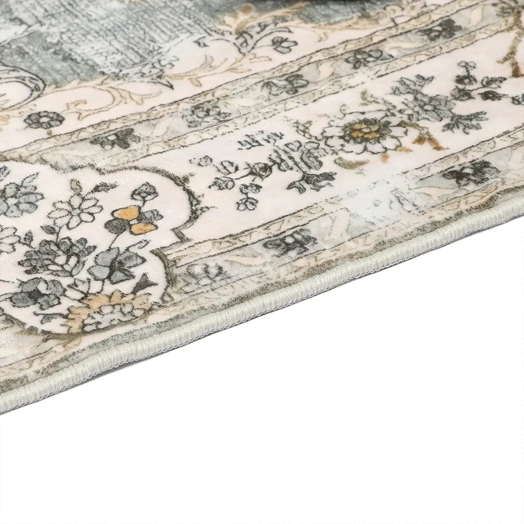 Marlow Floor Rug Short Pile Washable Vintage Carpet Soft Plush Non Slip 160x120-2018816742326931460