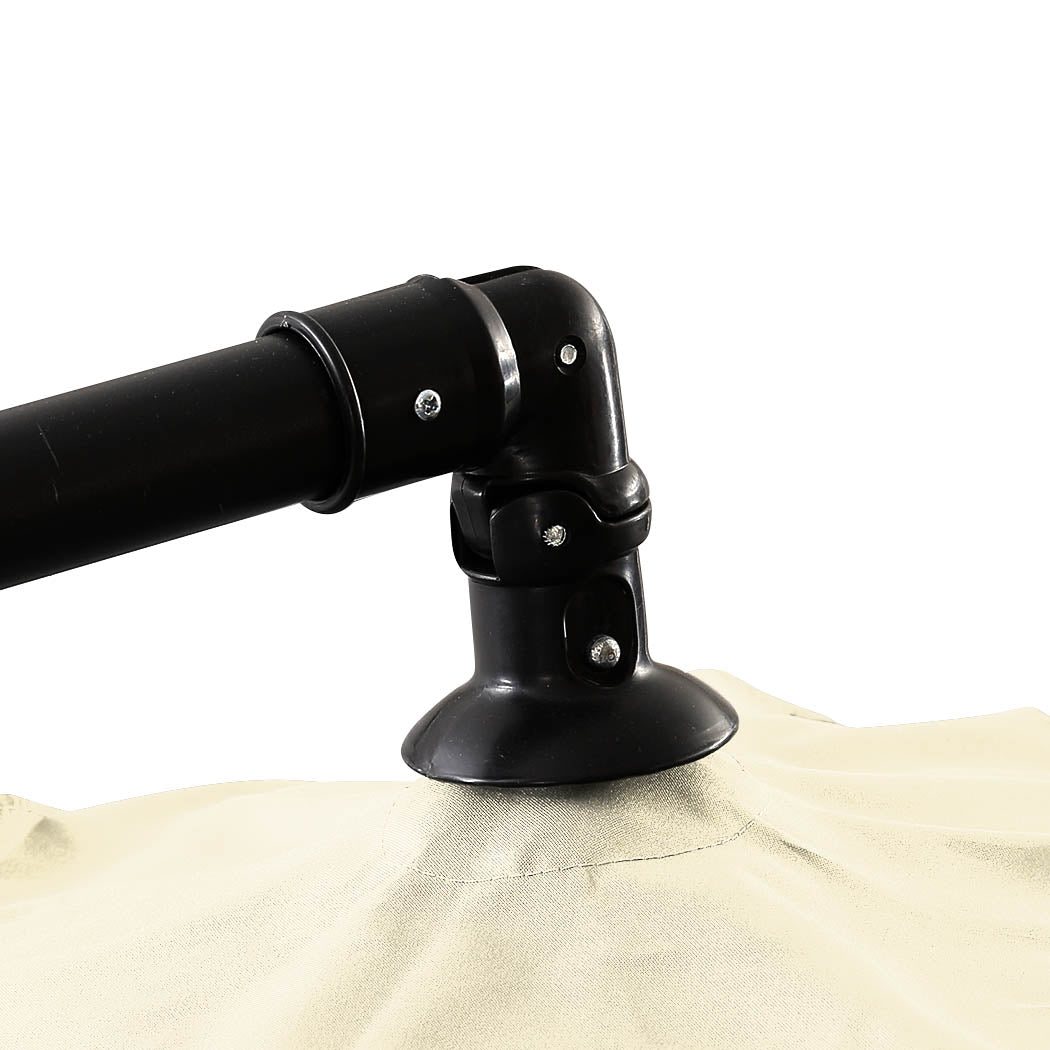 Mountview 3M Outdoor Umbrella Cantilever Beige Without Base-1864184441870618628
