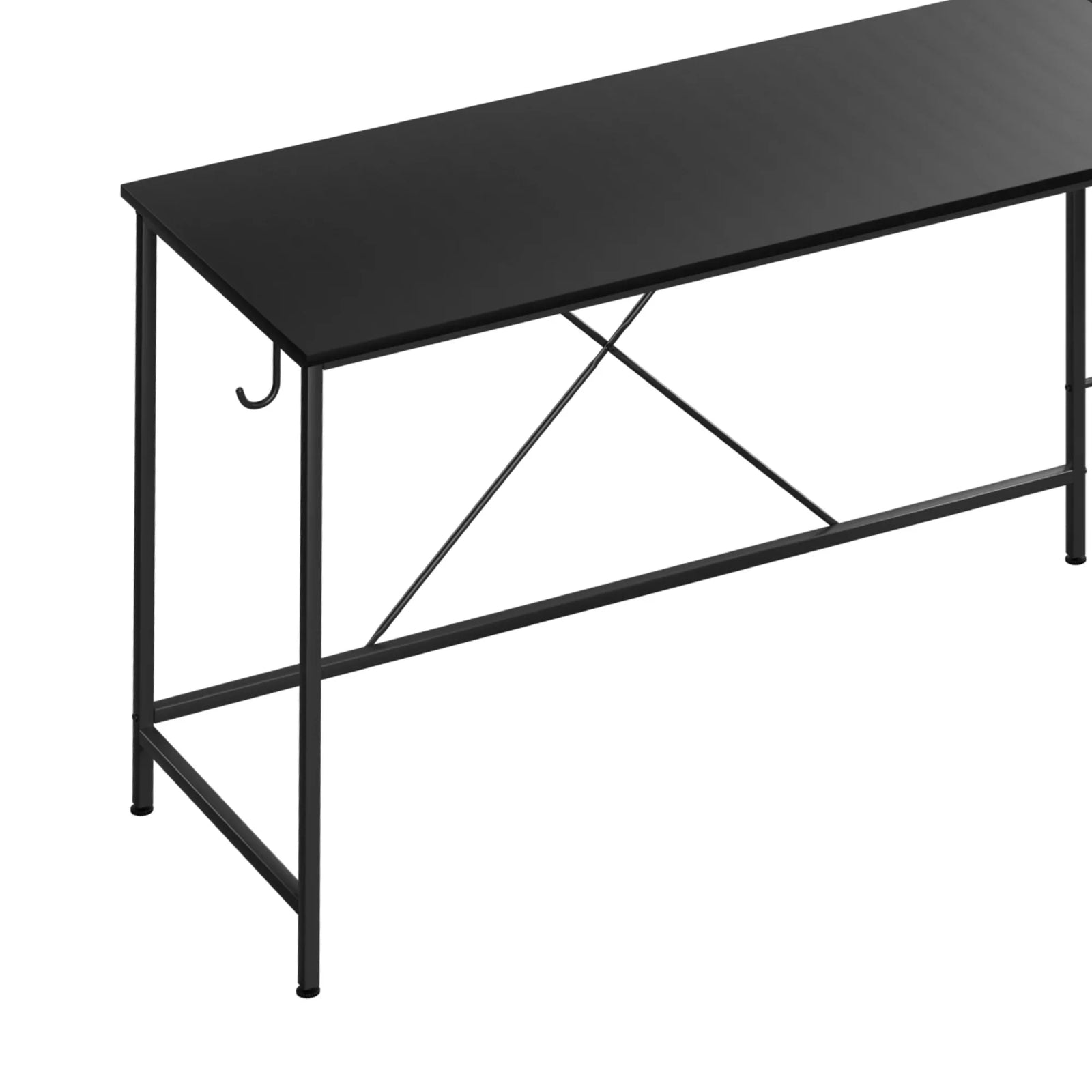 Levede Computer Desk Corner Desk Black-2006732838304616452