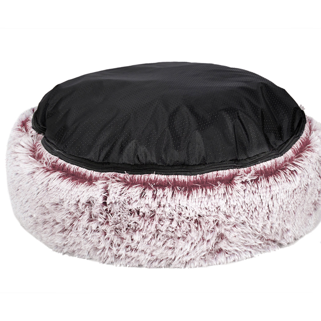 PaWz Pet Bed Cat Dog Donut Nest Calming XXL Pink XX-Large-2006732956563017732
