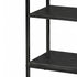 Levede Console Table with Drawers 3-Tier Slim Hallway Table 80cm Entryway Black-2109799589392093189