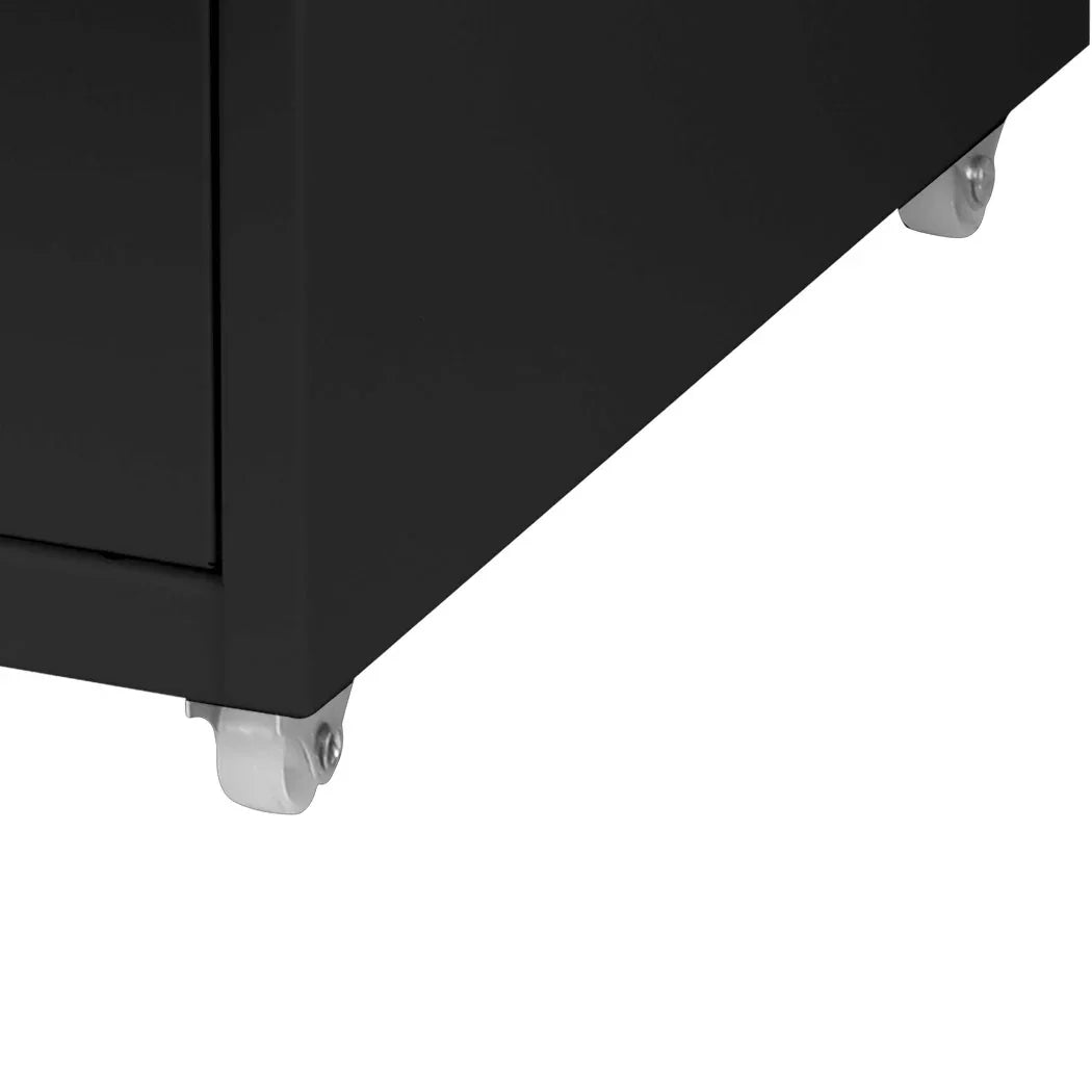 Levede 8 Drawer Office Cabinet Drawers Black-2018816893732917252