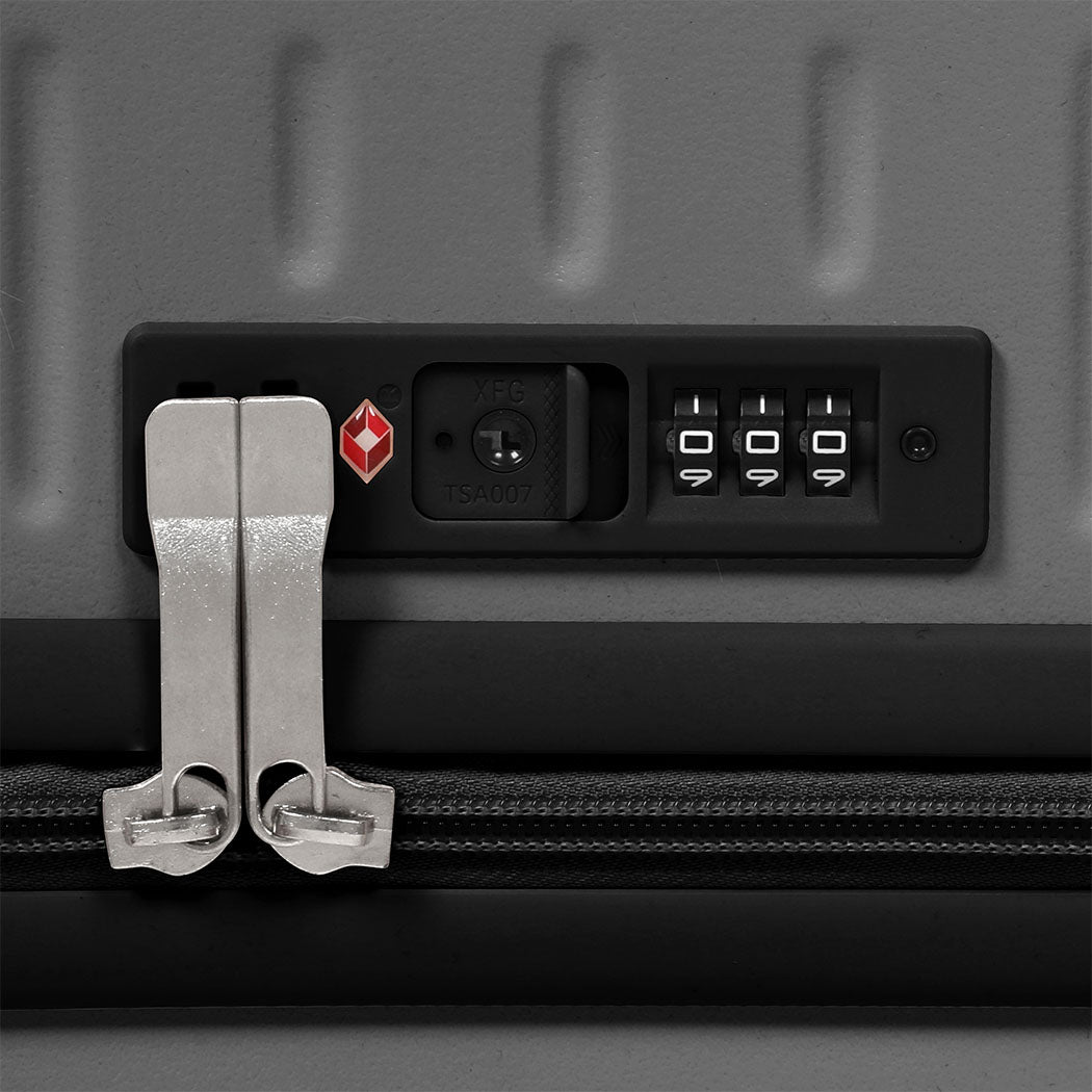Slimbridge 20" Luggage Wide Handle TSA Lock Grey-1894516770417545220