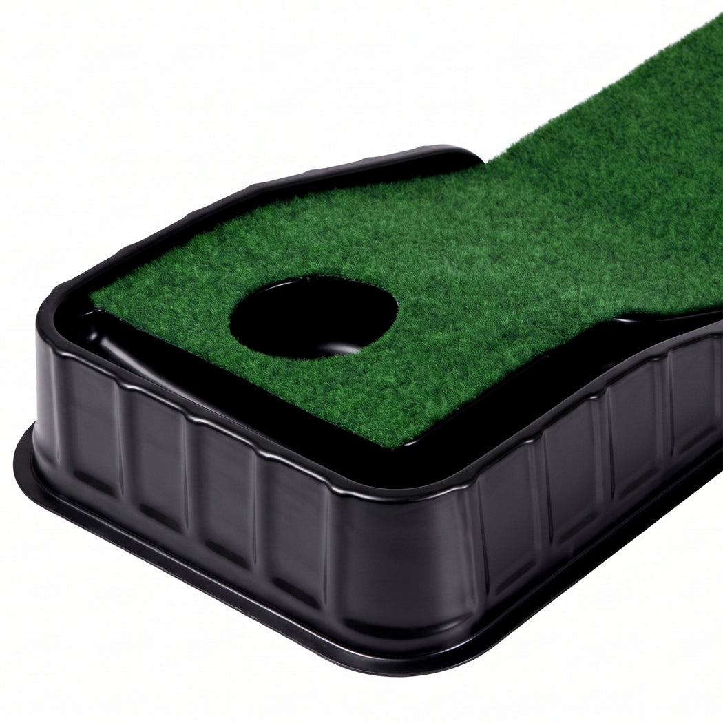 Centra Golf Putting Mat Auto Ball Return Path 220x33cm Indoor Outdoor Green-2109799593687060485