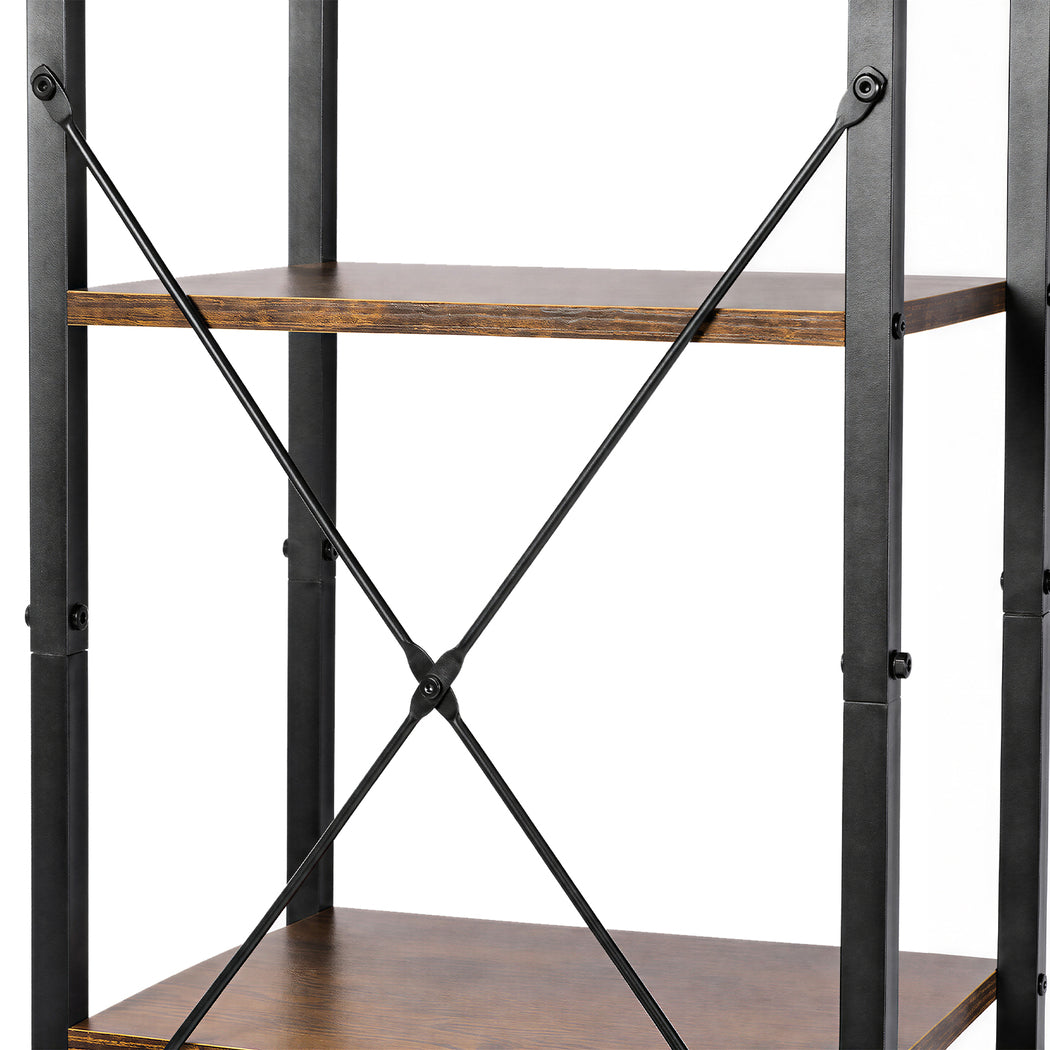 Levede 6 Tier Bookshelf Tall Bookcase Storage Shelf Display Rack Living Room-2072893553054453764