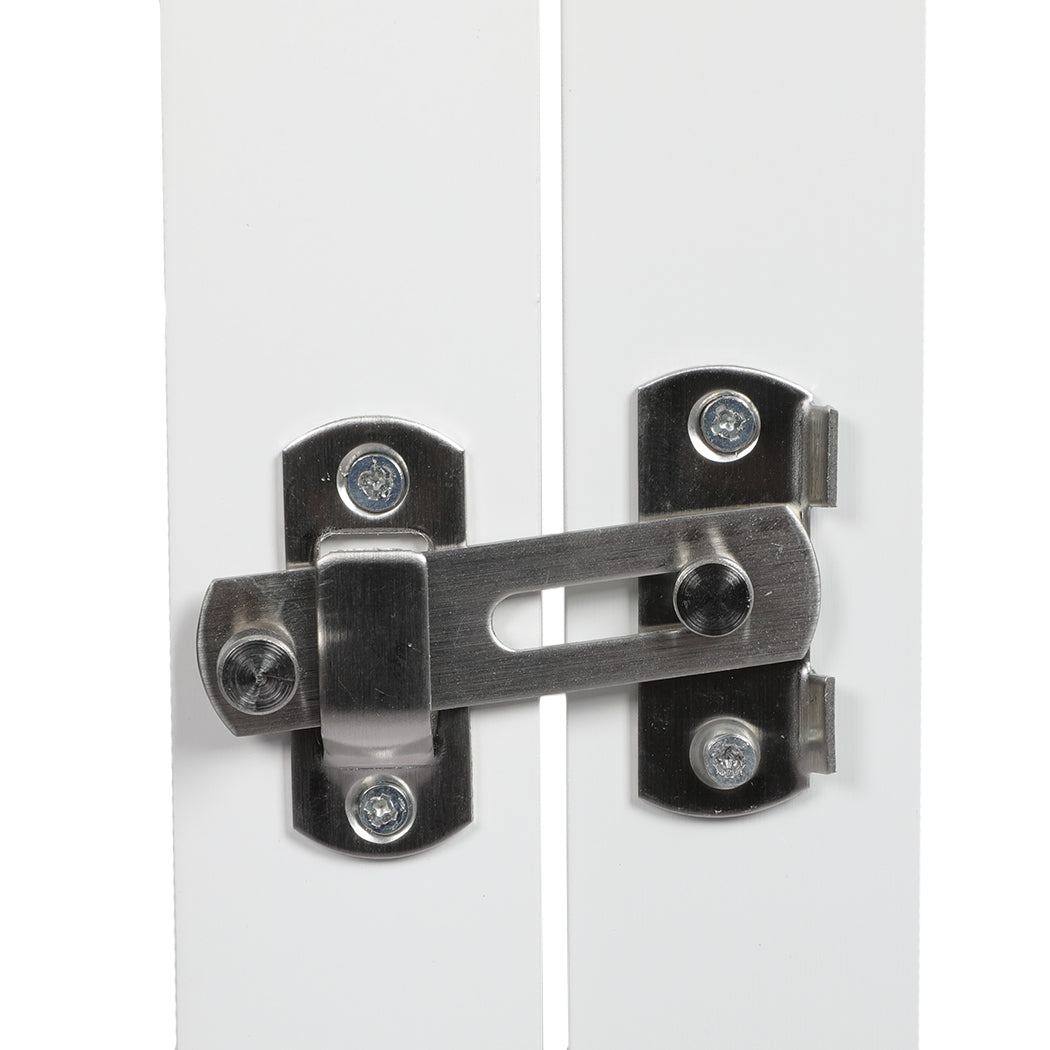 PaWz 6 Panels Pet Dog Playpen Puppy White-1973193674594586628