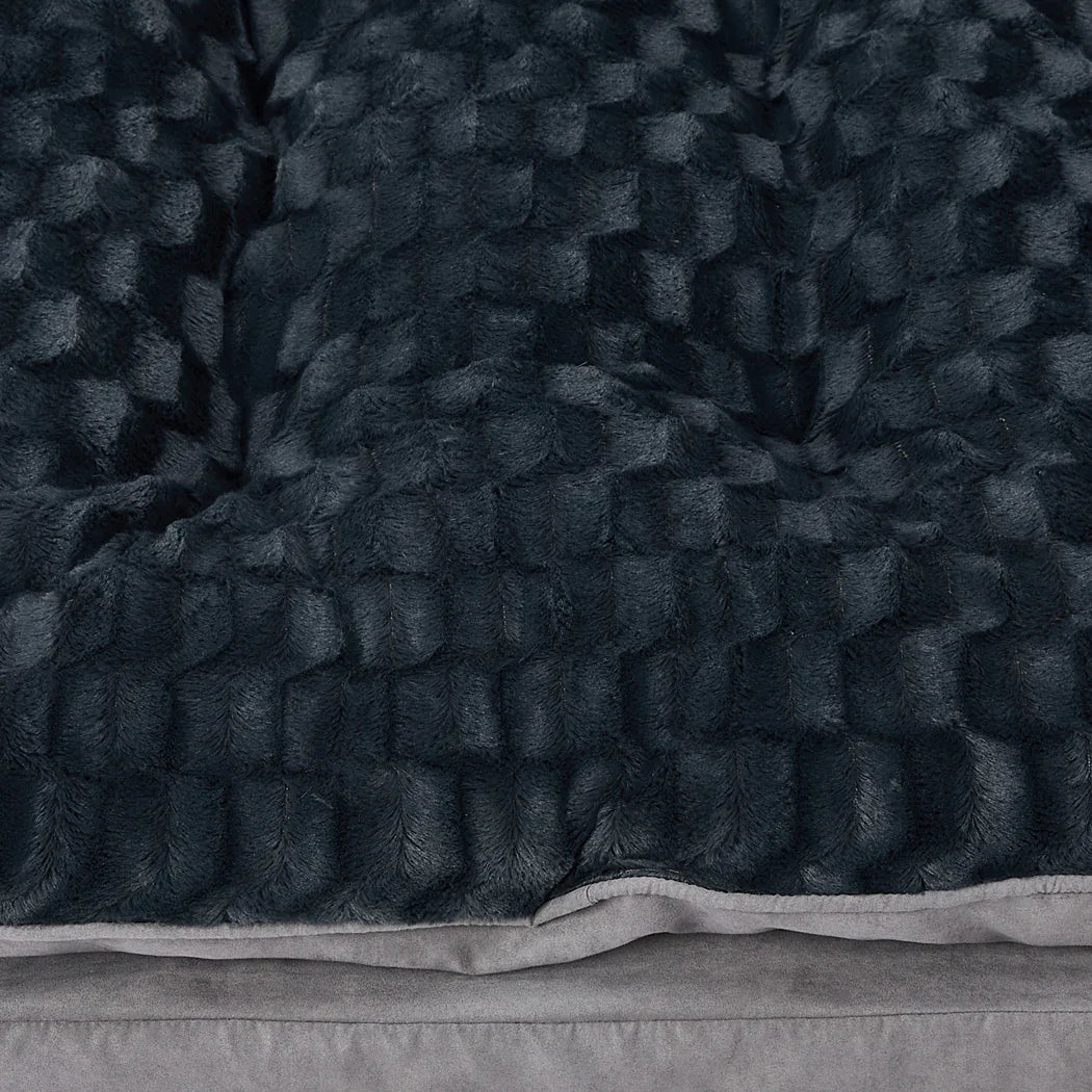 Dog Calming Bed Warm Soft Plush Comfy S Grey Small-2029387224654680068