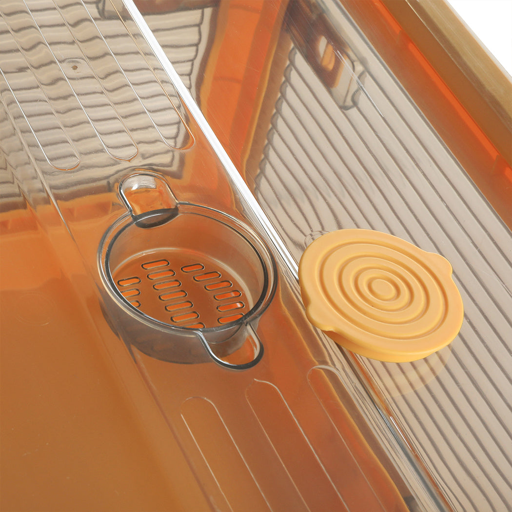 Storage Containers with Lid Clothes S Orange Small-1864184614533337092