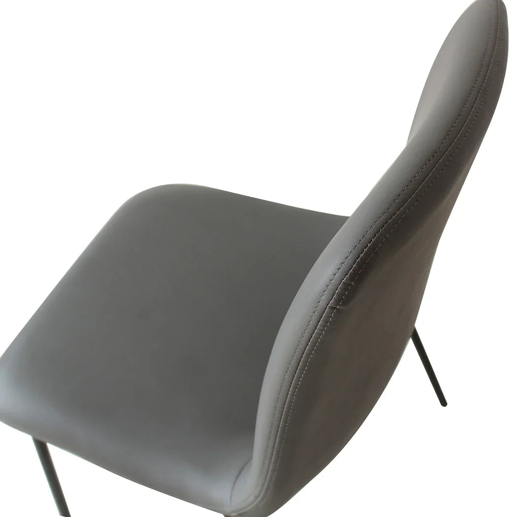 Levede Stackable Dining Chairs Kitchen Grey Set of 8-2006732727608545284