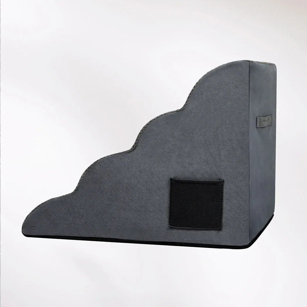Pawz 4 Steps Pet Stairs Dog Ramp High Density Foam Grey-2029387209974616068
