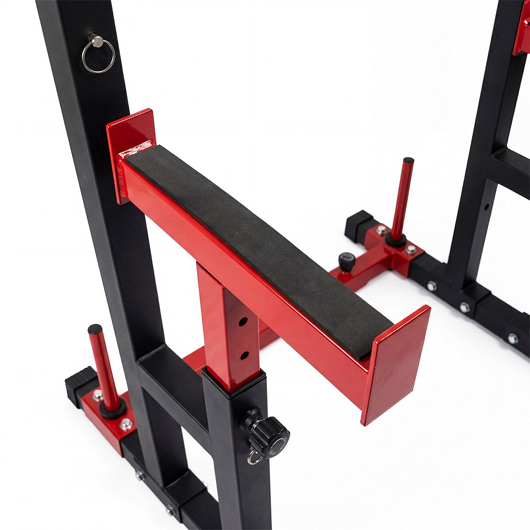 Centra Adjustable Squat Rack Barbell Stand Press Dip Station Home Gym 250KG-2072893534255583236