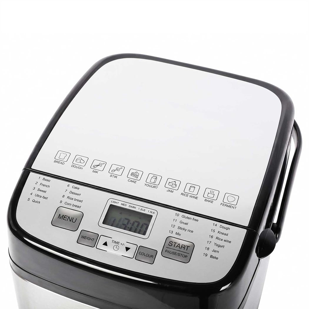 Spector Automatic Bread Machine 19-in-1 1.5Lb 15H Timer Compact Home Baking-2109799588423208965