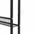 Levede Slim Storage Rack Kitchen Organiser Wall Mounted Metal Shelf Black-2072893555600396292