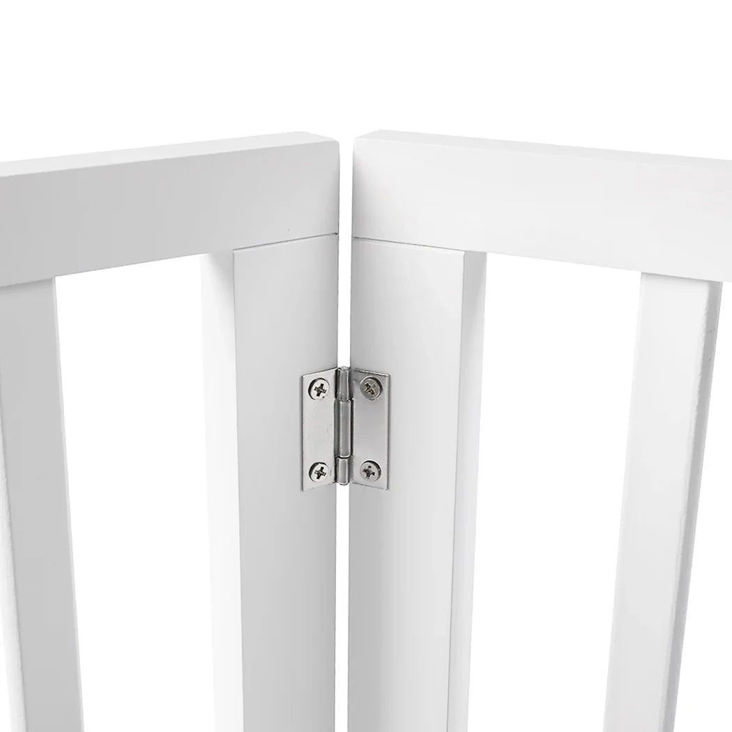 PaWz Wooden Pet Gate Dog Fence Safety White 100 Pack-2018816819741200388