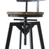 Levede 1x Bar Stool Industrial Adjustable-2006733238923563012