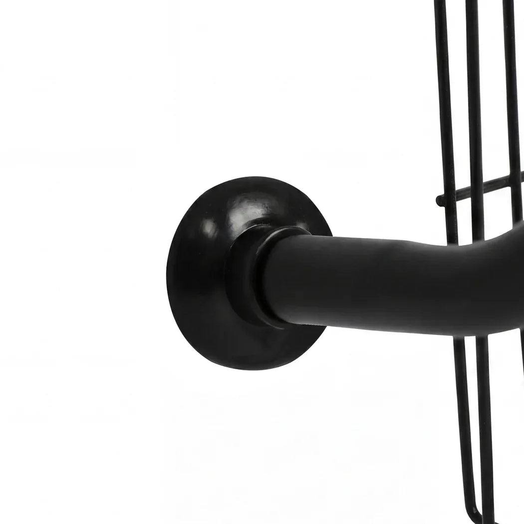 Toque Over the Door Pantry Organiser 6 Tiers Metal Hanging Storage Rack Black-2050059015542673412