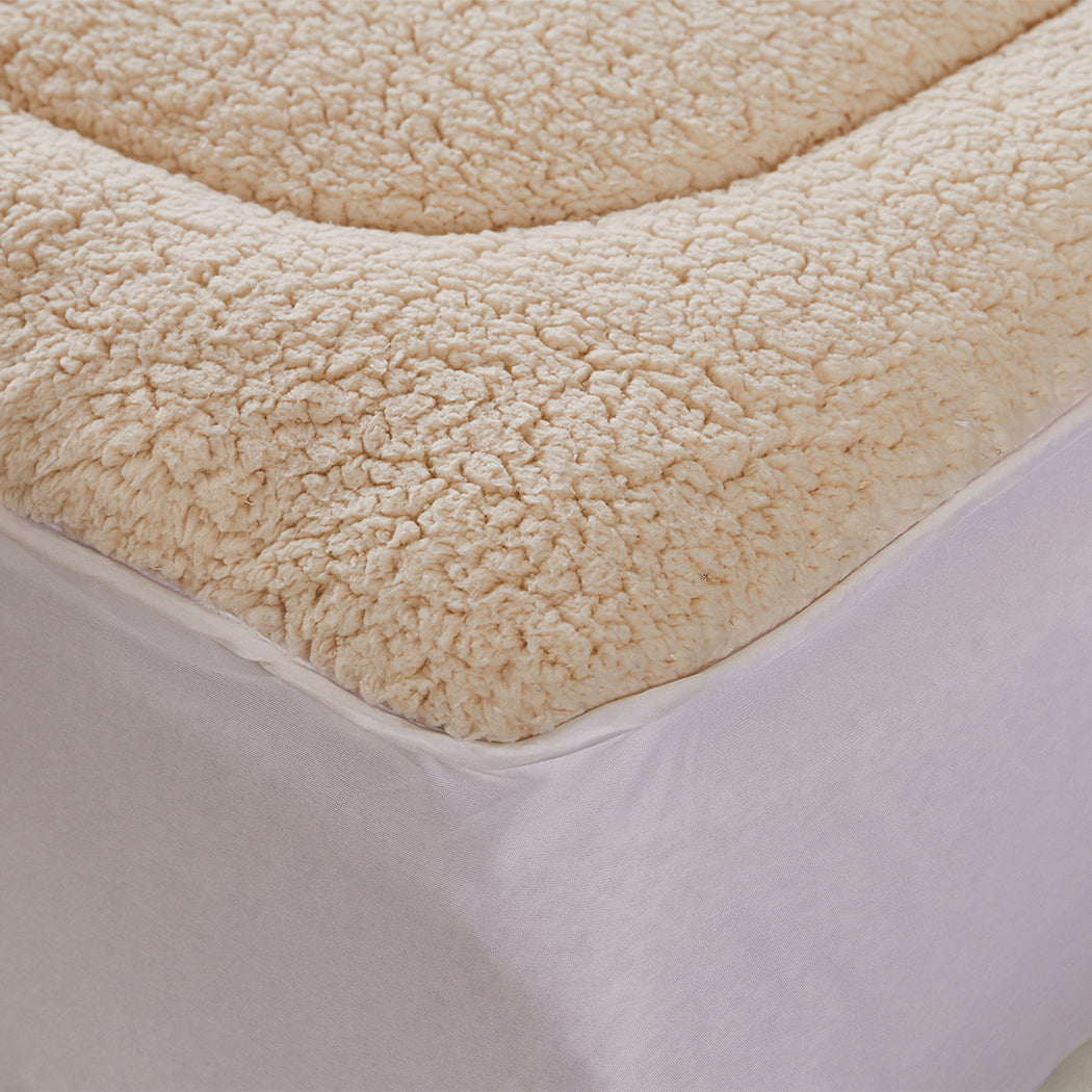 DreamZ Mattress Topper 100% Wool Underlay King-1864184427777757188