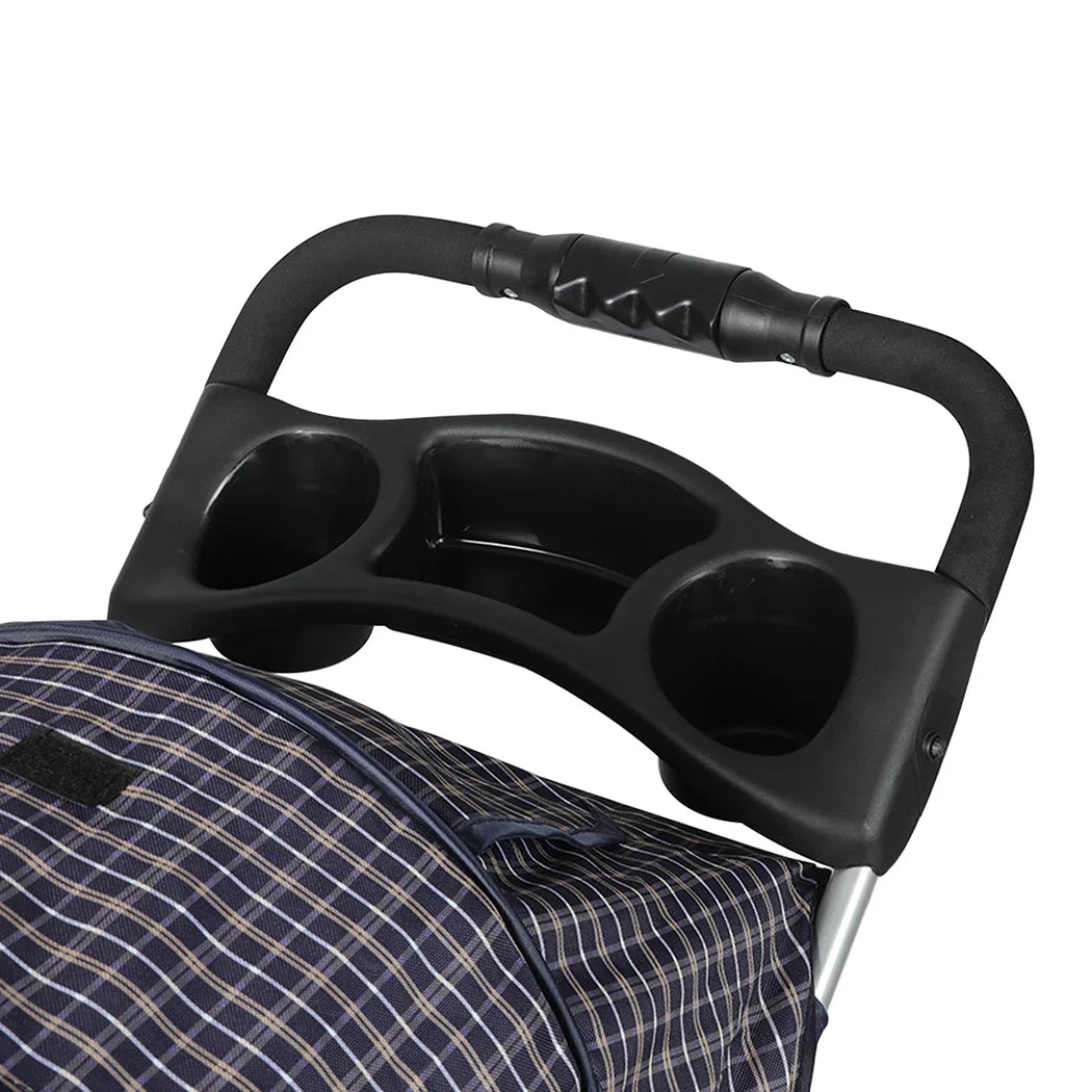 PaWz Large Pet Stroller Dog Cat Carrier Plaid-2006733030680563716