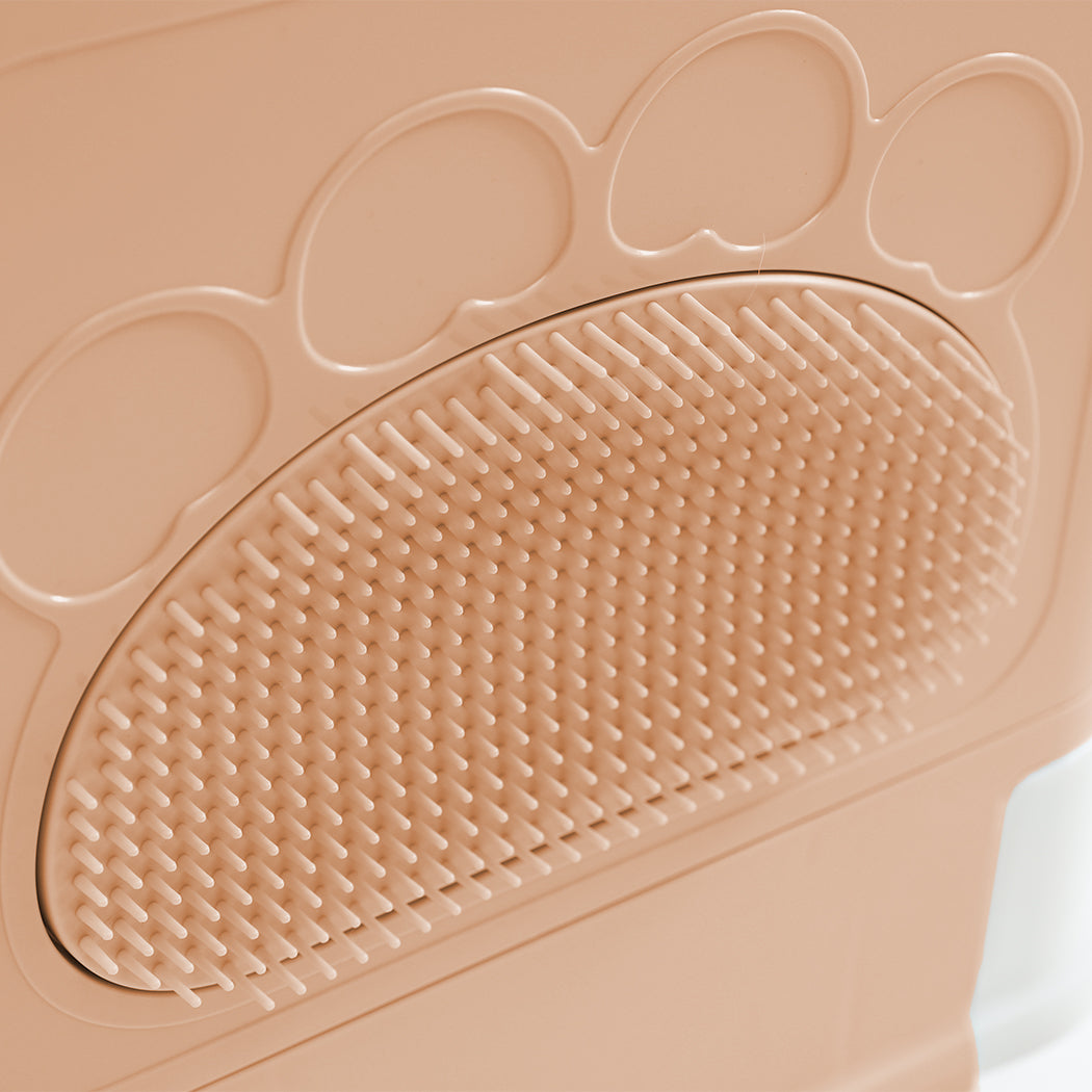 PaWz Foldable Cat Litter Box Tray Enclosed Pink-2018816753664135172