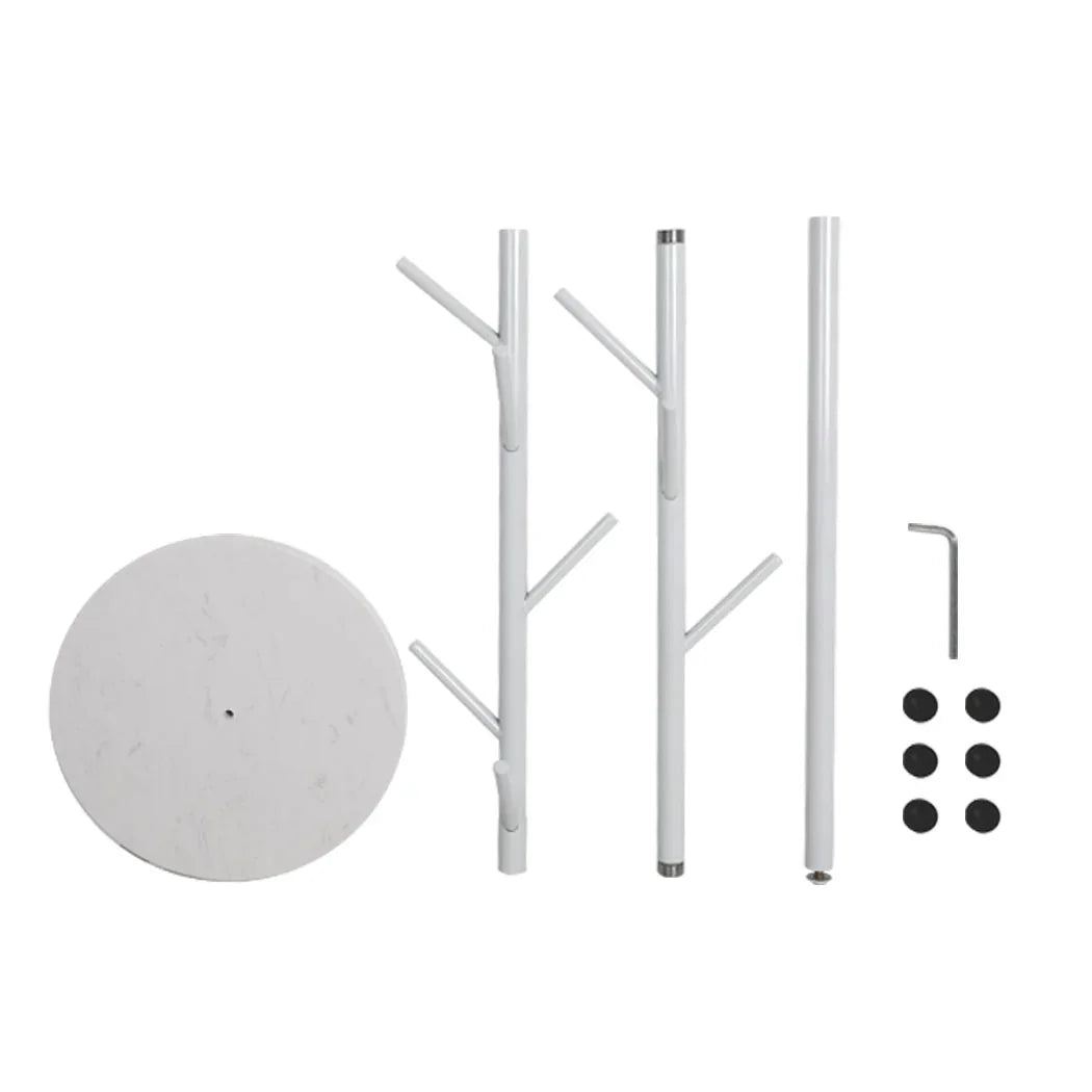 Levede Coat Rack Hat Clothes Stand Hanger White-2018816731472072708