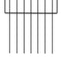 Mountview 25 Pcs Garden Fence Border Rustproof Metal-2050056905589657604
