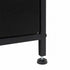 Levede Bedside Table with Charging Station LED Lights Black-2100034980859219972