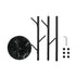 Levede Coat Rack Hat Clothes Stand Hanger Black-2018816733913157636