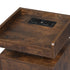 Levede Bedside Table USB Charger Outlet RGB Oak-1910112205467160580