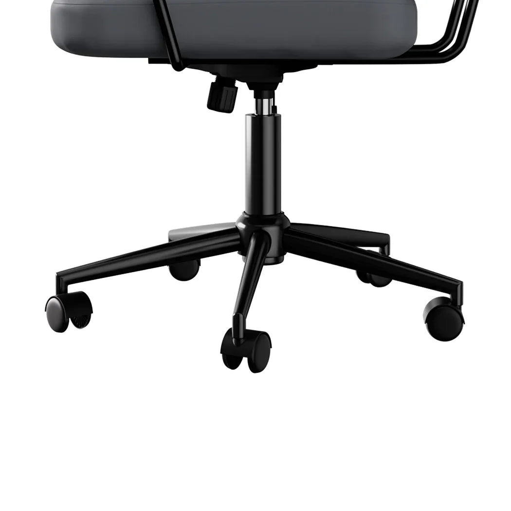 LEVEDE Ergonomic Office Chair Computer PU Grey-2029387206975688708