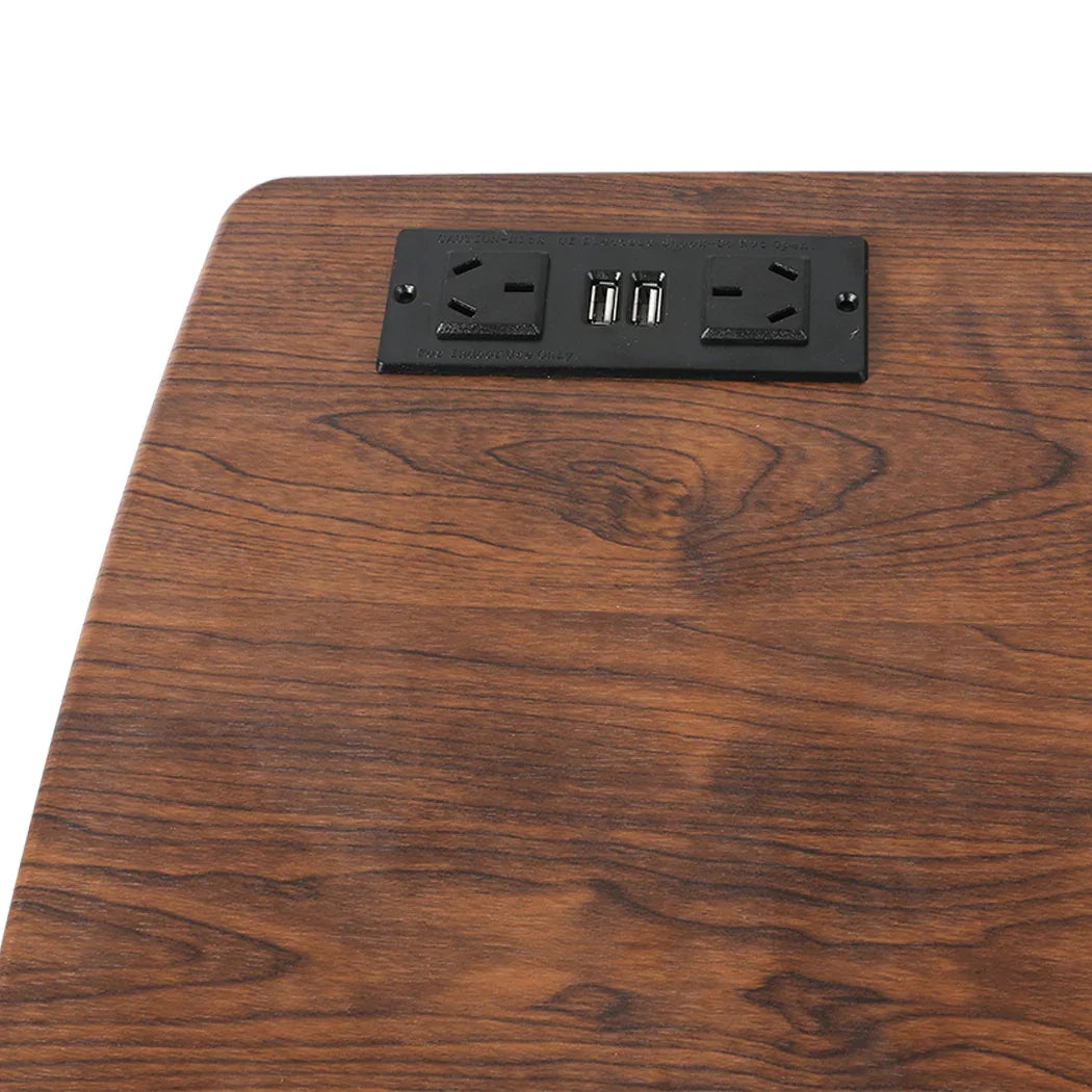 Levede Standing Desk Height Adjustable Brown-2006733138037968900
